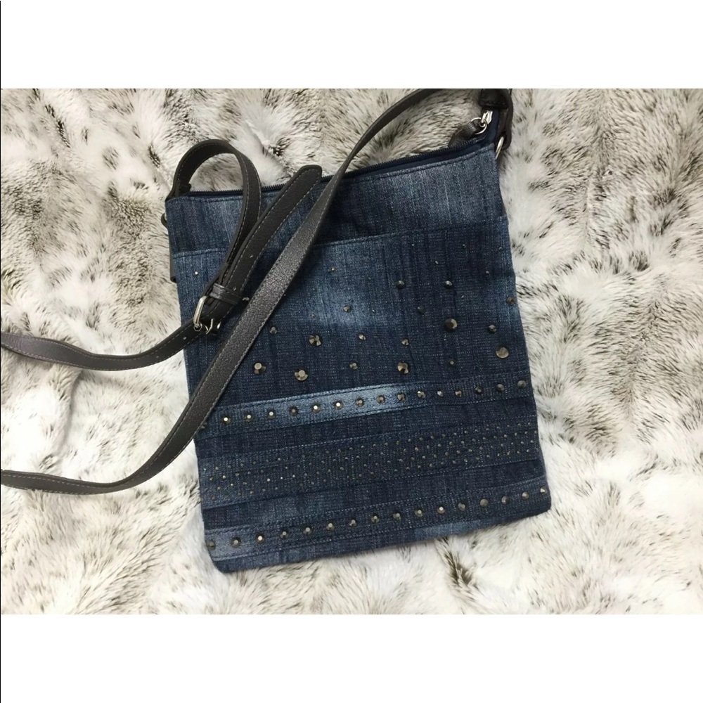 Purse, Small, Denim with Studs